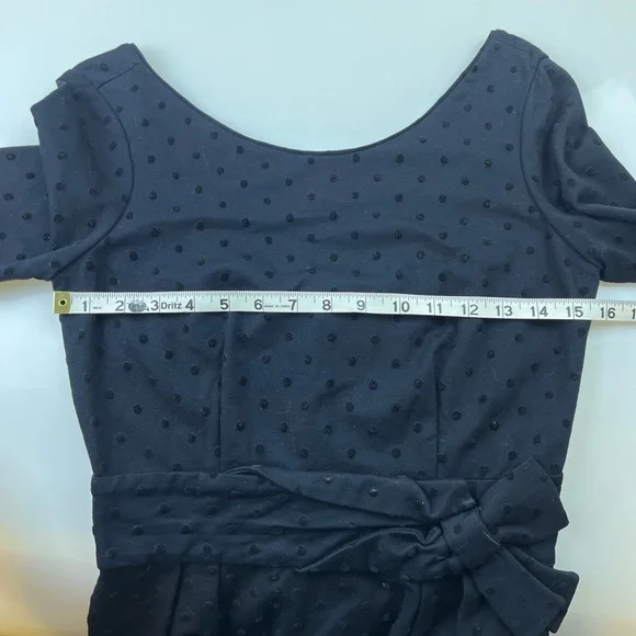 Kate Spade Black Dotted Dress N245-43